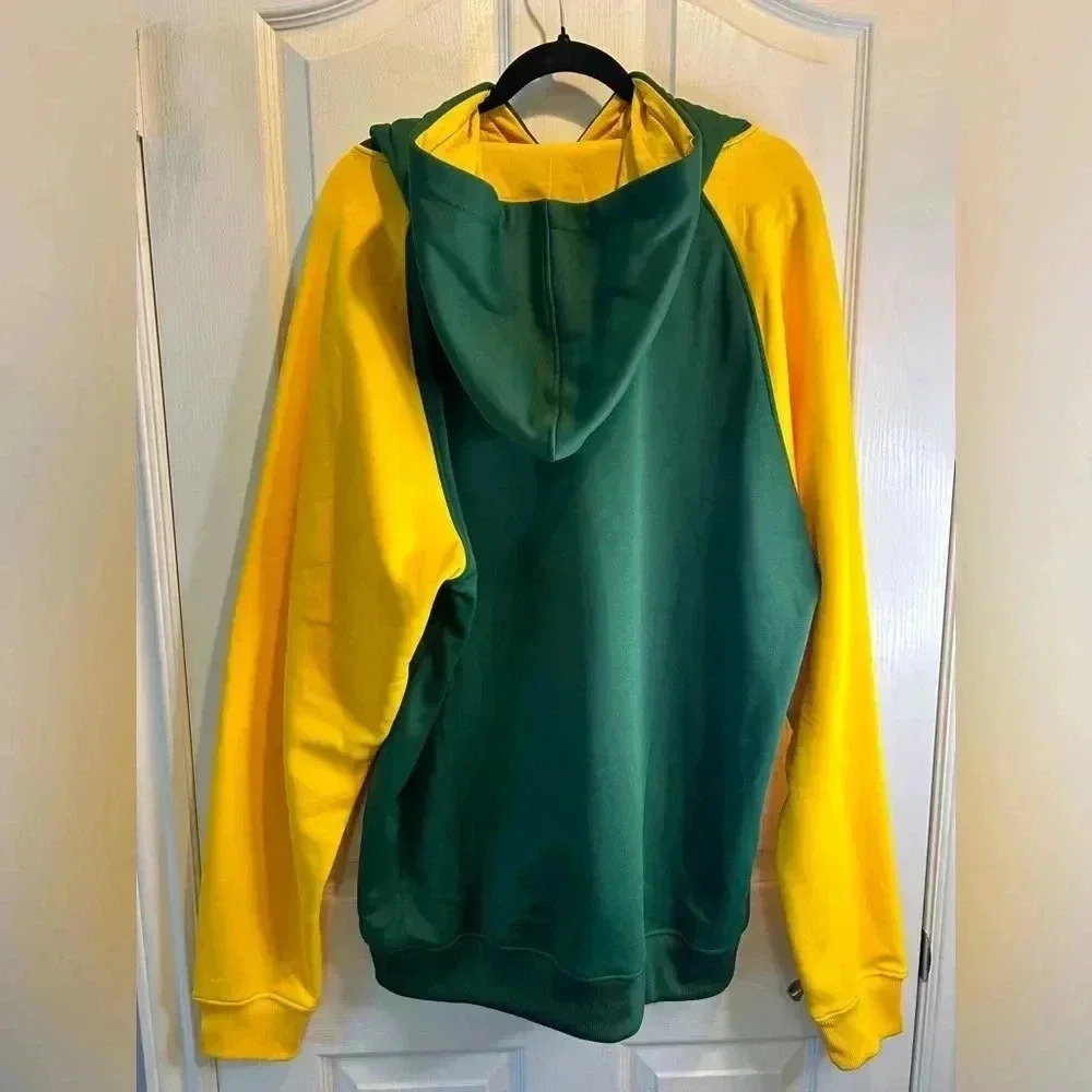 ๐งโRzuoโ Unisex Green Bay Packers Green/Yellow PulloverHooded Sweatshirt Size XL๐ - Picture 3 of 16